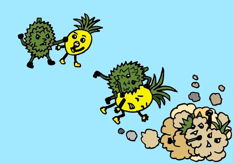 30.Pineapple and Durian